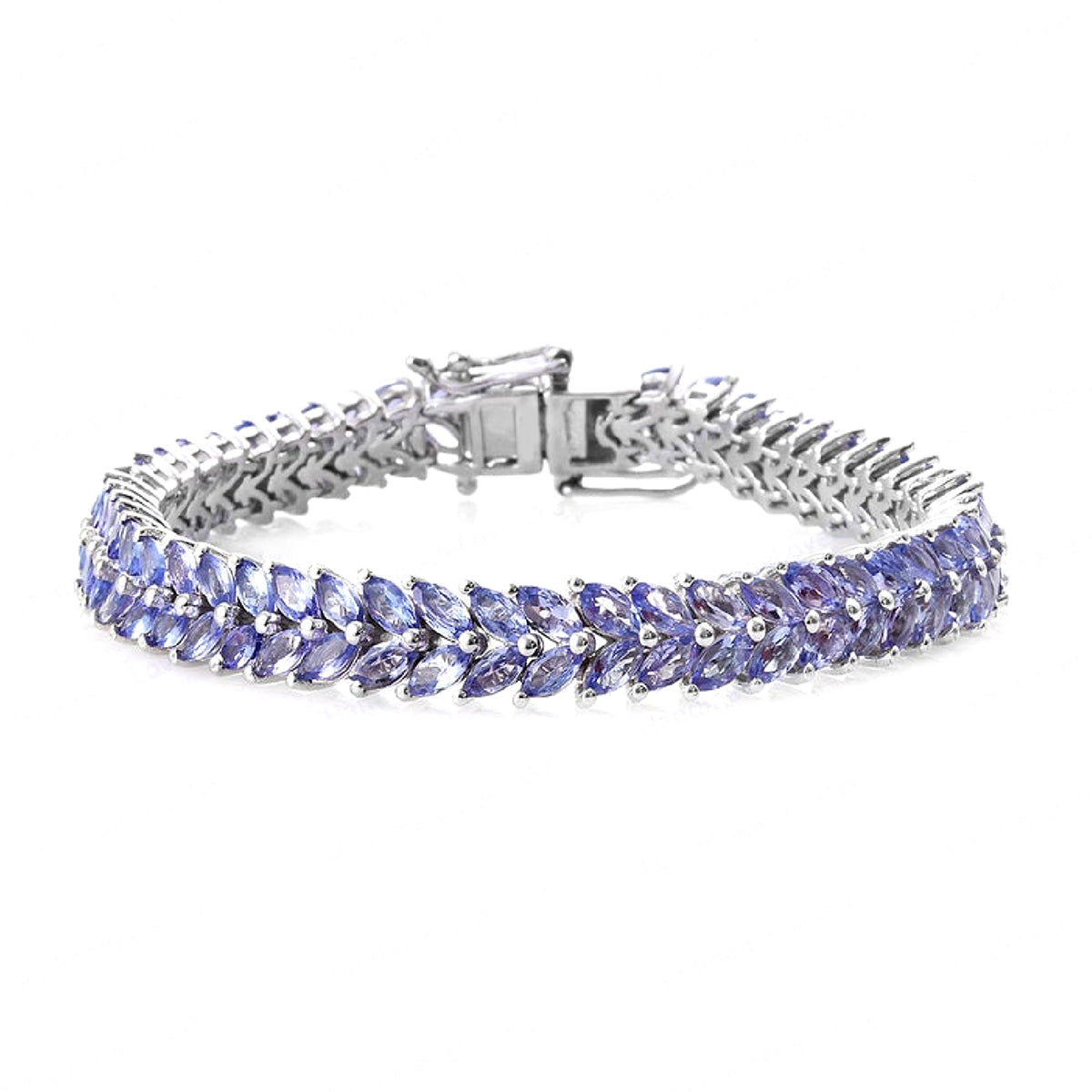 Tanzanite Tennis Bracelet – 925 Sterling Silver