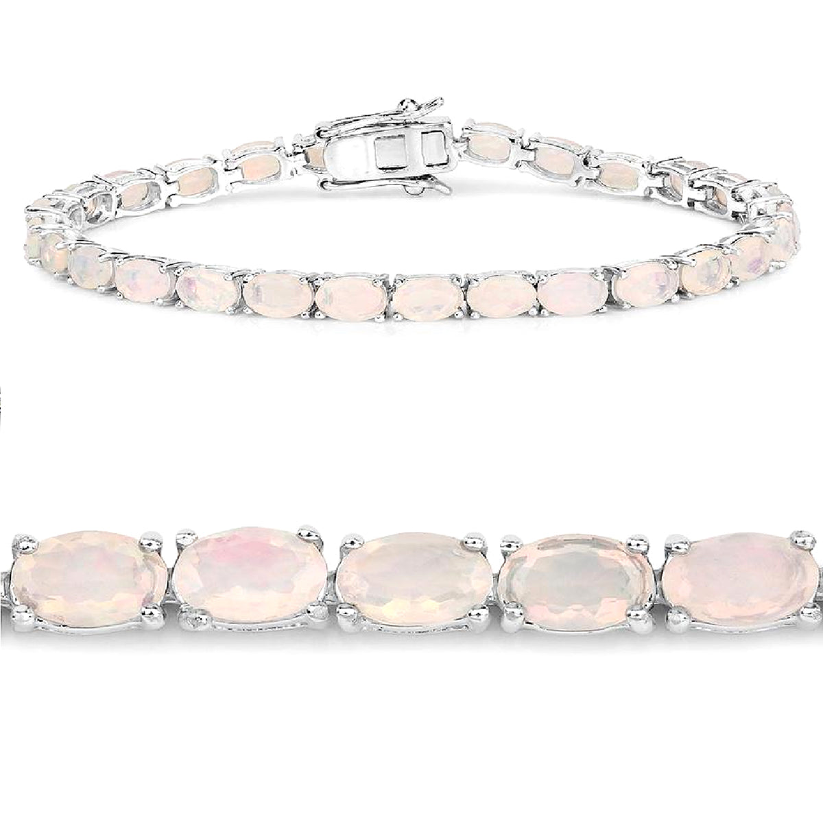 Opal Tennis Bracelet – 925 Sterling Silver