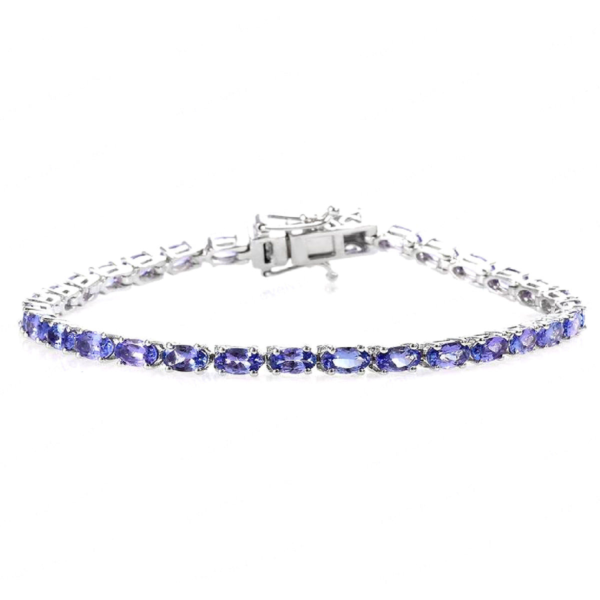 Tanzanite Tennis Bracelet – 925 Sterling Silver