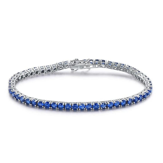 Tanzanite Tennis Bracelet – 925 Sterling Silver