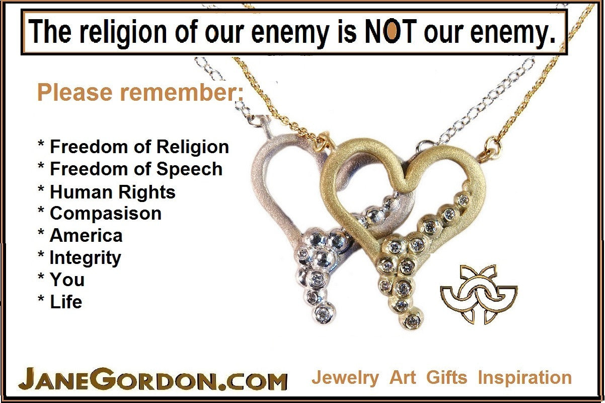 Heart Flow Necklace with Overflowing Diamonds  in 18K Gold