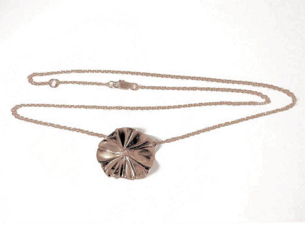 Ruffle Pearl Enhancer: Diamond in 18K Solid Gold Dot Set in Sterling Silver.  Fits on Beads & Cords, too